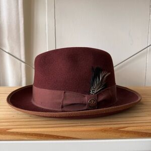 Goorin Bros Dean the Butcher Hat with Feather Accent